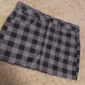 Miley Cyrus / Max Azria Checkered Mini Skirt